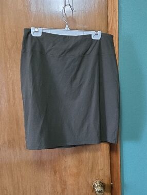 JJill Army Green Knit Pencil Skirt